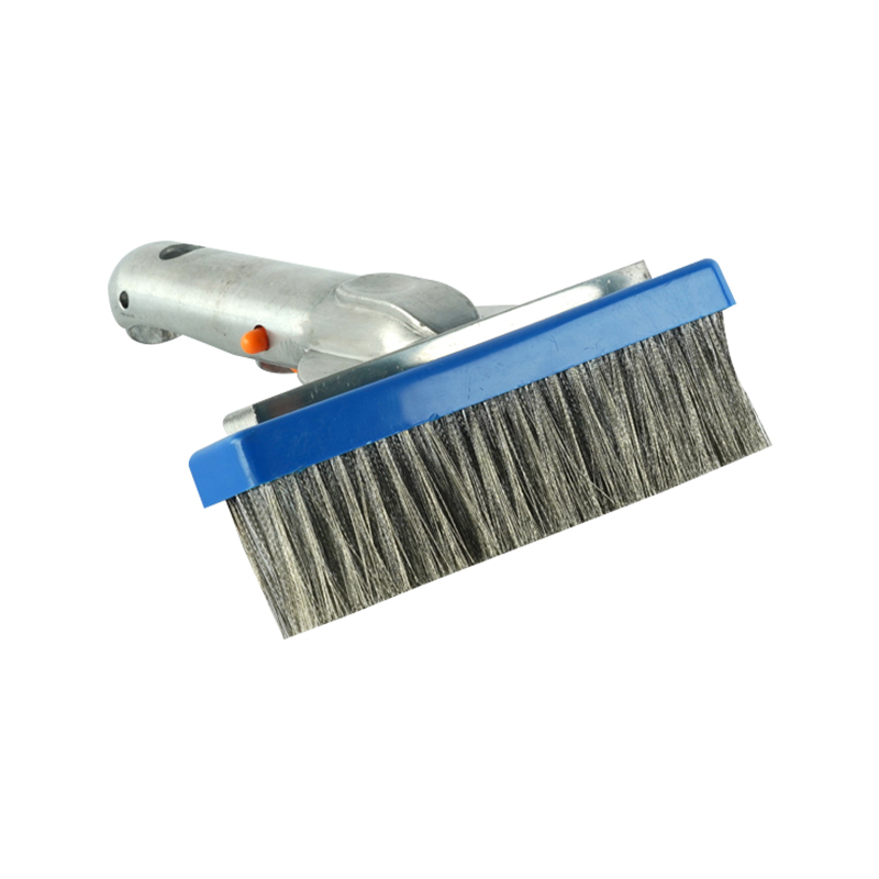 1444 5.5'/14cm Metal Back Wall Brush with Aluminium Handle,stainless Steel Bristles